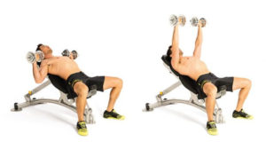 Incline dumbbell bench press