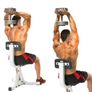 Overhead triceps extension