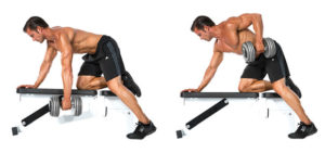 One arm dumbbell row