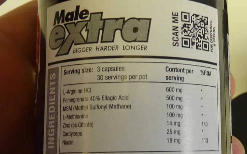 Male extra ingredients